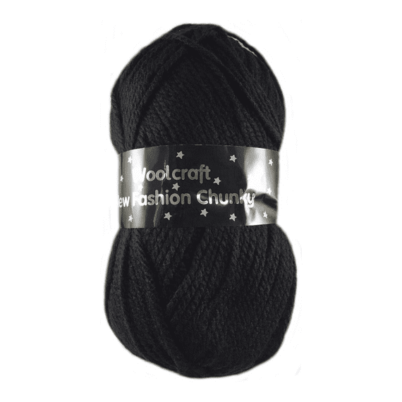 Woolcraft New Fashion Chunky, Black (100g)