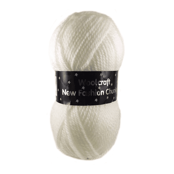 Woolcraft New Fashion Chunky, White (100g)