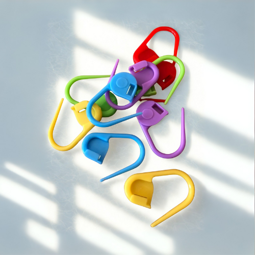 Assorted Coloured Stitch Markers - Pack Of 10