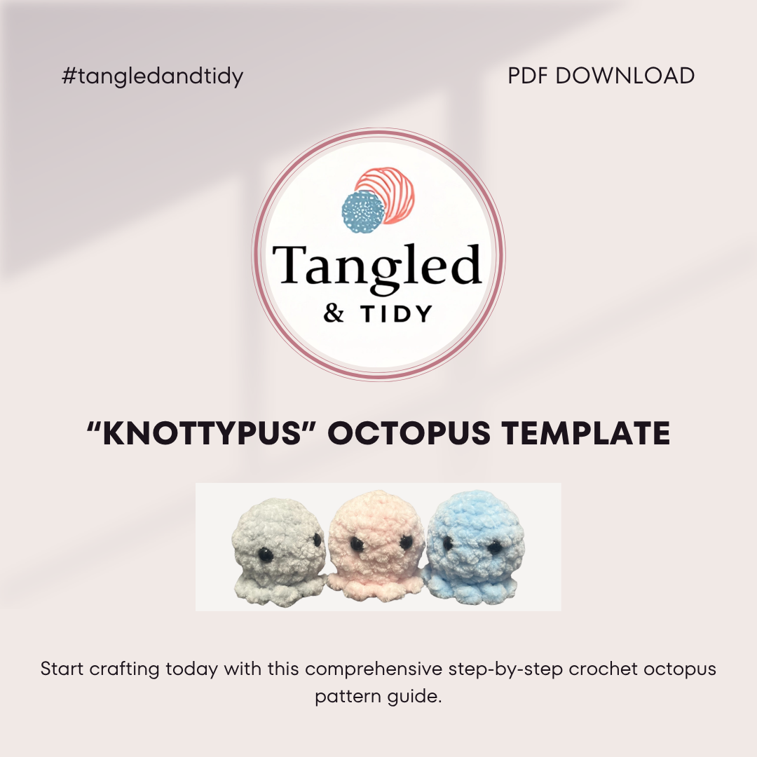 Knottypus - Crochet Octopus Pattern Template PDF Download