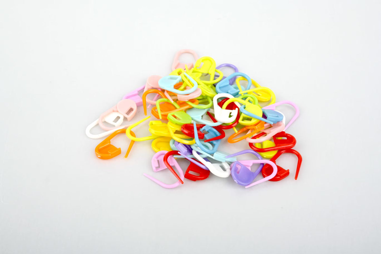 Assorted Coloured Stitch Markers - Pack Of 10
