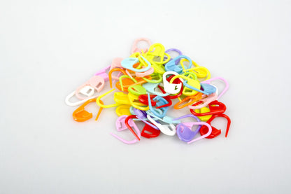 Assorted Coloured Stitch Markers - Pack Of 10