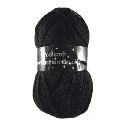 Woolcraft New Fashion Chunky, Black (100g)