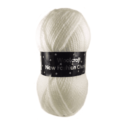 Woolcraft New Fashion Chunky, White (100g)